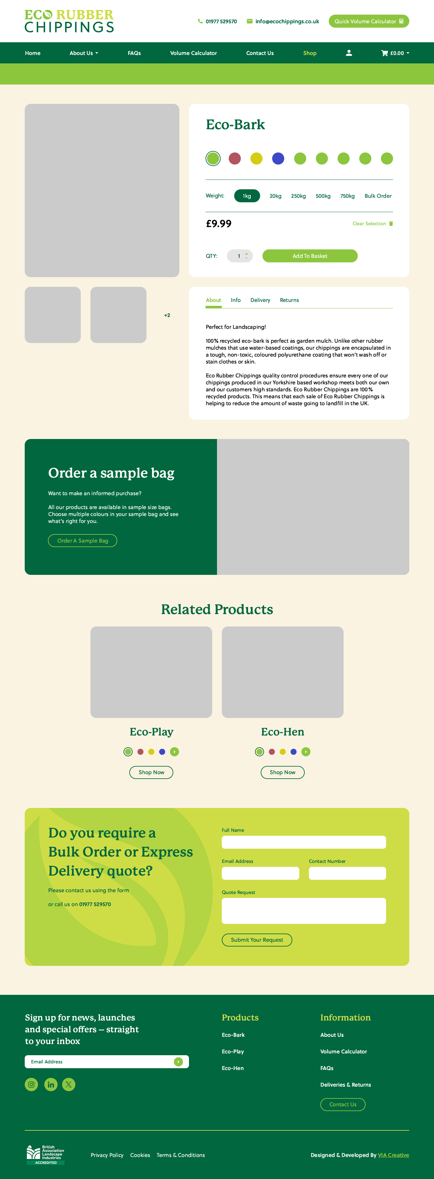 Eco Chippings Ecommerce Website Case Study wireframe